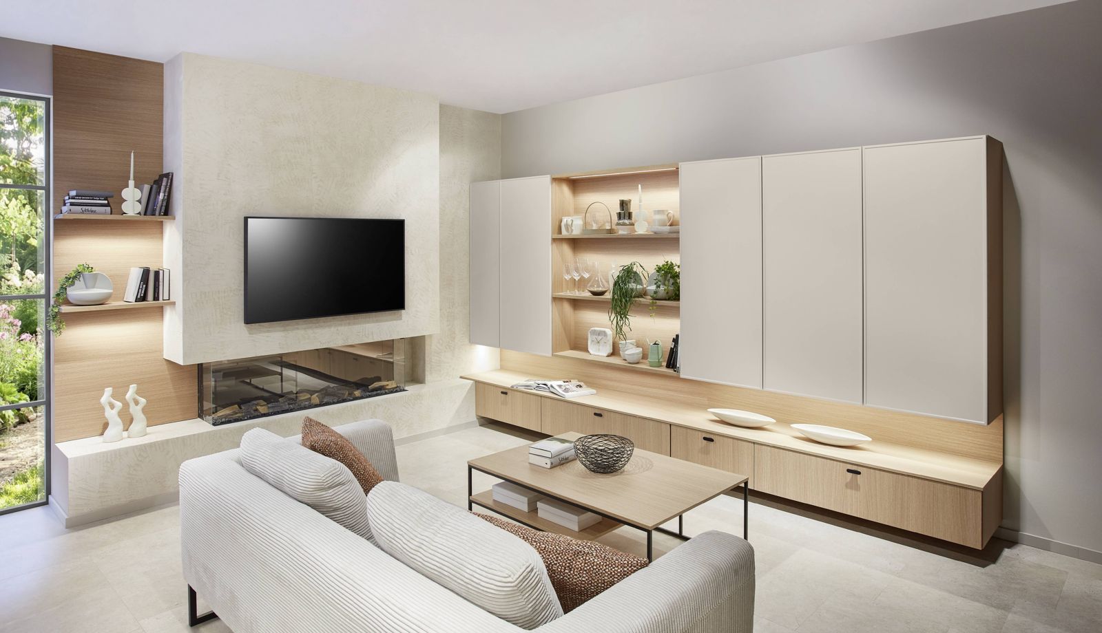 Living room media wall